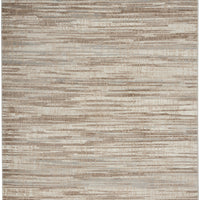 6' X 9' Brown Abstract Power Loom Area Rug