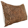 14" X 26" Beige Cowhide Animal Print Zippered Pillow