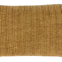 14" X 26" Beige Linen Zippered Pillow