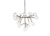 Chandelier Multi Light Iron And Glass Dimmable Ceiling Light