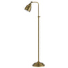 62" Bronze Adjustable Traditional Shaped Floor Lamp With Bronze Dome Shade