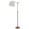 63" Bronze Adjustable Traditional Shaped Floor Lamp With White Square Shade