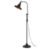 58" Bronze Adjustable Traditional Shaped Floor Lamp With Bronze Dome Shade