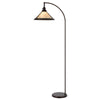 65" Bronze Traditional Shaped Floor Lamp With White Empire Shade