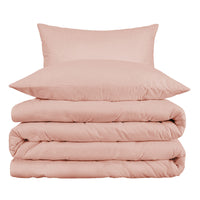 Blush King Cotton Blend 1000 Thread Count Washable Duvet Cover Set