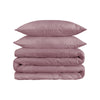 Purple Red King Cotton Blend 1200 Thread Count Washable Duvet Cover Set