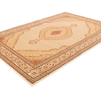 10' X 13' Cream Oriental Washable Non Skid Area Rug