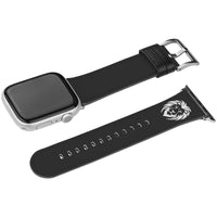 Leo Zodiac Birth Sign Apple Leather Watch Band in Black