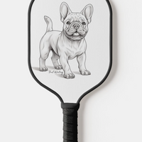 French Bull Dog Pickleball Paddle