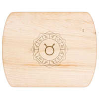 Taurus Birth Sign Hardwood Cutting Board