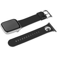 Virgo Zodiac Birth Sign Apple Leather Watch Band in Black