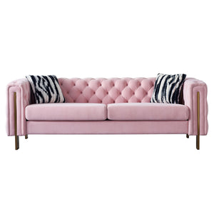 Modern Velvet Pink Sofa