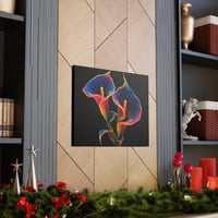 Calla Lillies in Baroque Neon Canvas Gallery Wraps