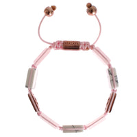 CZ Quartz Howlite Rose Gold 925 Bracelet