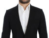 Black wool slim fit blazer