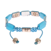 CZ Opal Howlite 925 Bracelet