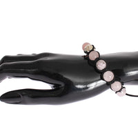 Rose Quartz CZ 925 Silver Bracelet