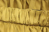 Gold Silk Solid Mini A-Line Skirt