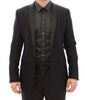 Black GOLD slim smoking blazer