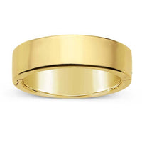 14K Yellow Gold 4mm EasyFit Hinged Wedding Band