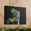 Vodka Tonic with Lime on Canvas Gallery Wraps