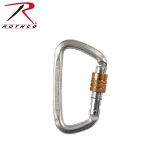 Hard Steel Modified D Key Screw Gate Carabiner