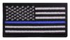 Thin Blue Line Flag Patch - Iron On