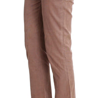 Brown Cropped Corduroys Pants