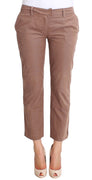 Brown Cropped Corduroys Pants