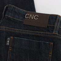 Blue Cotton Stretch Slim Fit Jeans