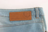 Blue Capri Pants Cropped Jeans