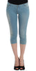 Blue Capri Pants Cropped Jeans