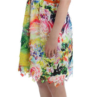 Multicolor Organza Sheath Dress