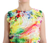 Multicolor Organza Sheath Dress