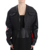 Black Short Croped Coat Bomber Jacket