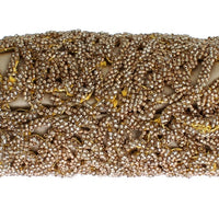 Gold sequined MISS DEA clutch bag