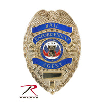 Deluxe Gold Bail Enforcement Agent Badge