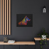 German Shepherd in Neon on Canvas Gallery Wraps