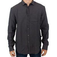 Gray linen casual shirt