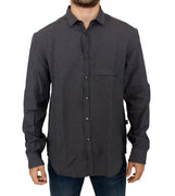 Gray linen casual shirt