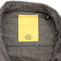 Gray cotton slim fit shirt