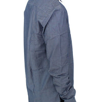 Blue cotton dress shirt