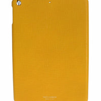 Yellow Leather Tablet Ipad Case Cover