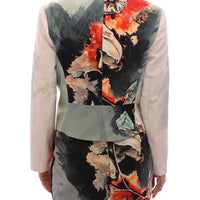 Multicolor Short Floral Blazer Jacket