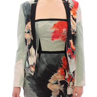 Multicolor Short Floral Blazer Jacket