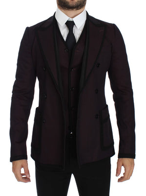 Purple Torero Slim Fit Stretch Blazer