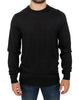 Gray crewneck pullover sweater