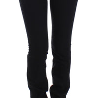 Black straight leg jeans