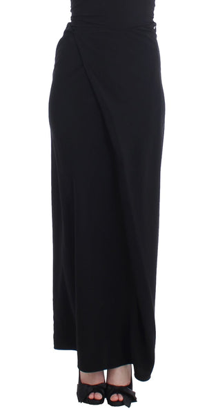 Black full length maxi skirt