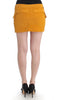 Yellow corduroy mini skirt